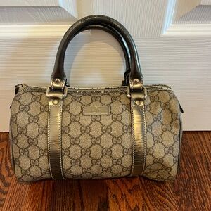 Gucci metallic gray bag - authentic !